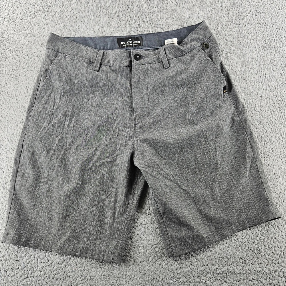 Quiksilver Amphibian Shorts Mens 32 Gray Heathered Hybrid Boardshorts Walkshorts